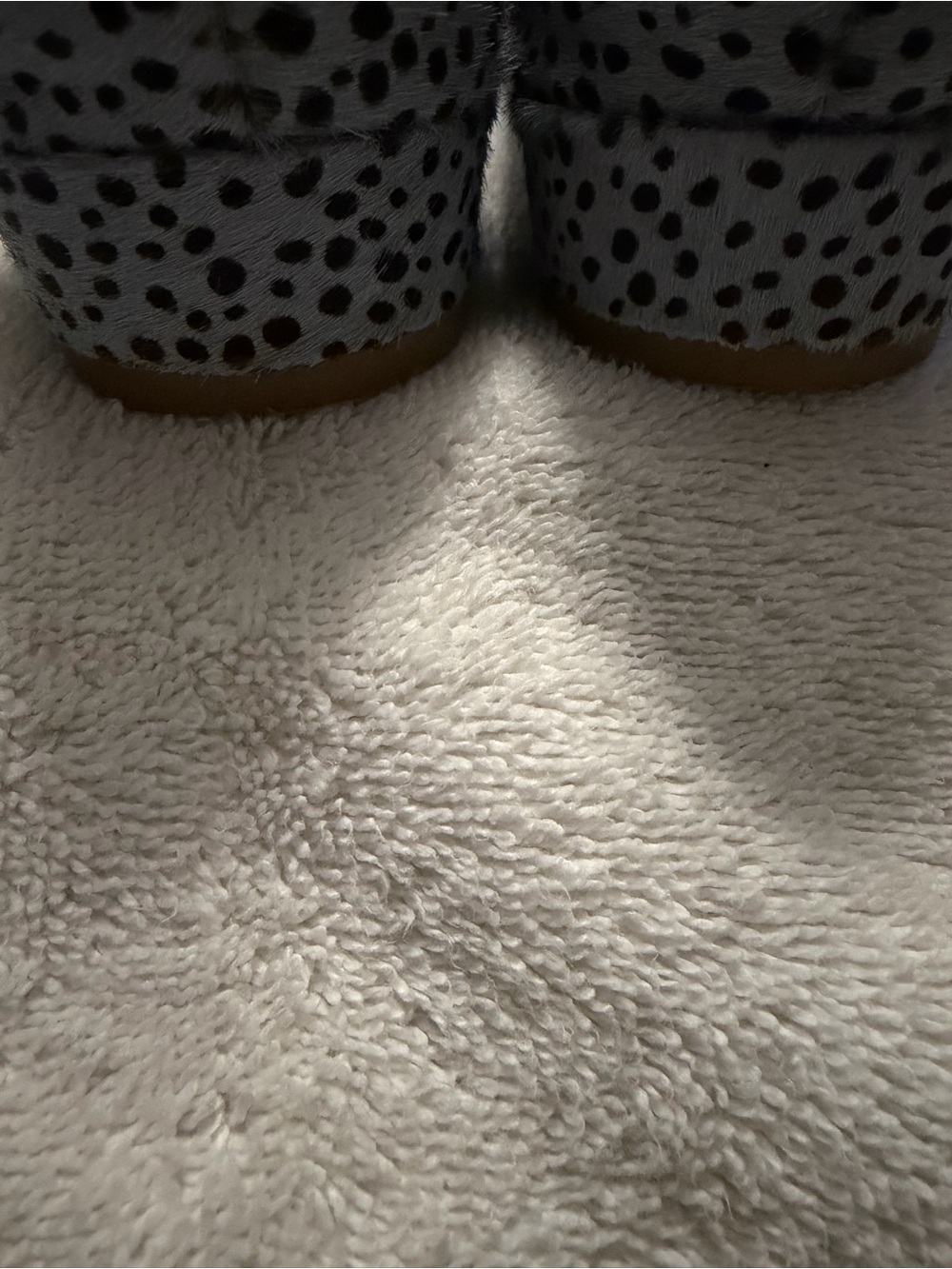 INTENTIONALLY BLANK Calf Hair Dalmatian-Print Mary Jane Flats - Picture 9 of 9